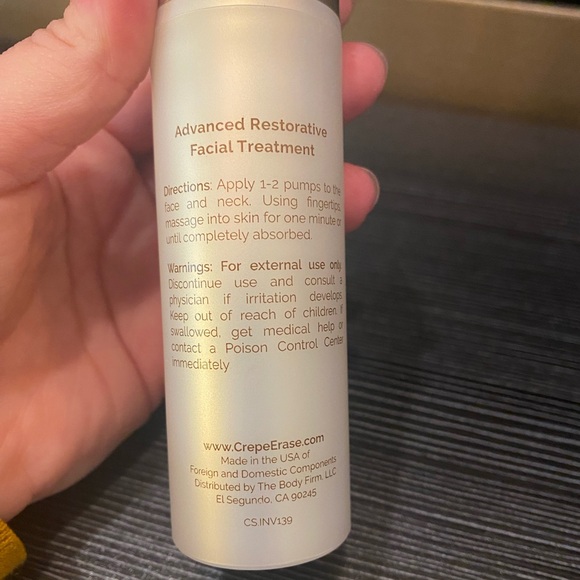 Crepe Erase Advanced Restorative Facial Treatment Anti-Aging Serum NEW - Picture 4 of 7